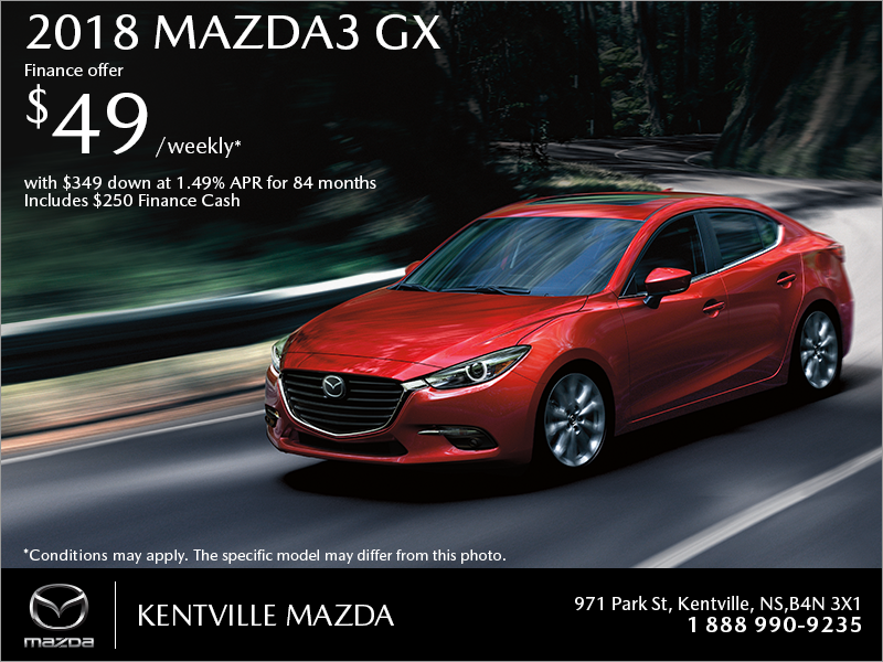 Get the 2018 Mazda3 Today!