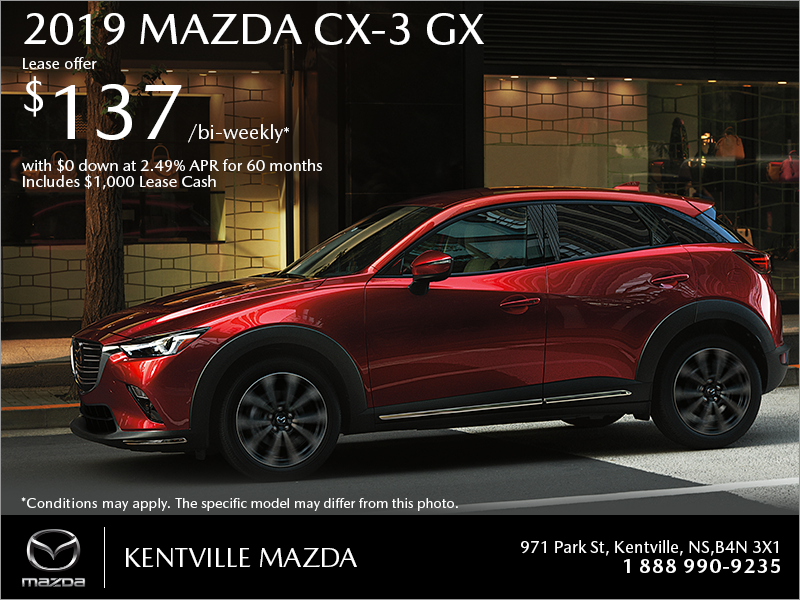 Get the 2019 Mazda CX-3 Today!