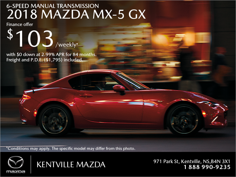 Get the 2018 Mazda MX-5 Today!