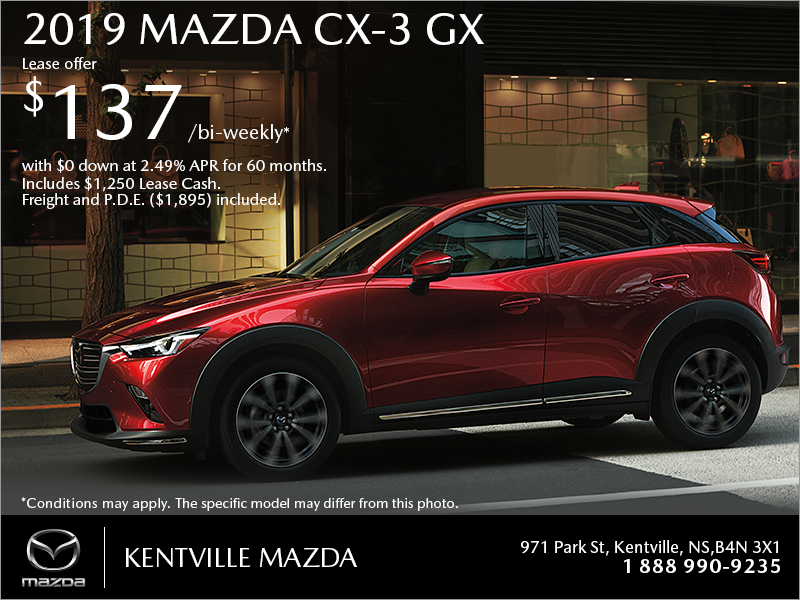Get the 2019 Mazda CX-3 Today!