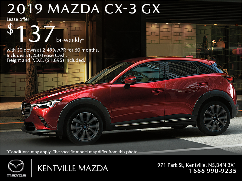 Get the 2019 Mazda CX-3 Today!