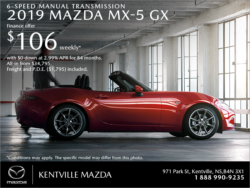 Get the 2019 Mazda MX-5 Today!