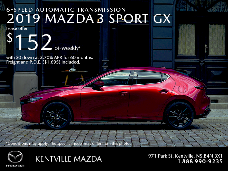 Get the 2019 Mazda3 Sport Today!