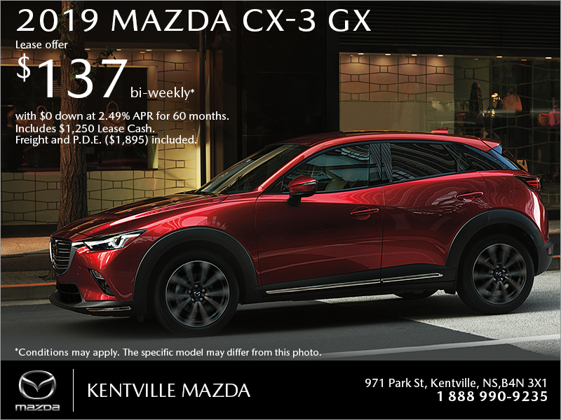 Get the 2019 Mazda CX-3 Today!