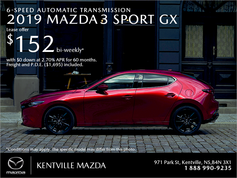 Get the 2019 Mazda3 Sport Today!
