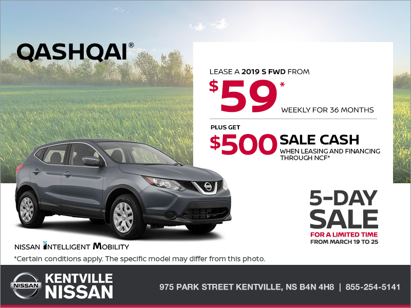 Get the 2019 Nissan Qashqai Today!