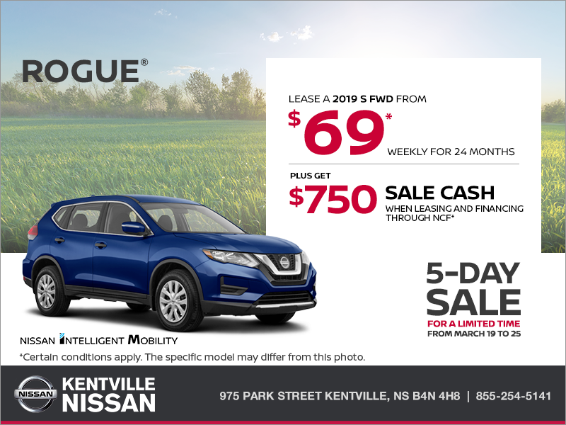 Get the 2019 Nissan Rogue Today!