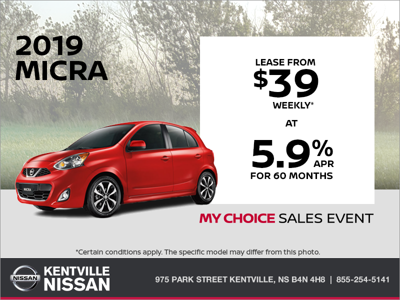 Get the 2019 Nissan Micra Today!