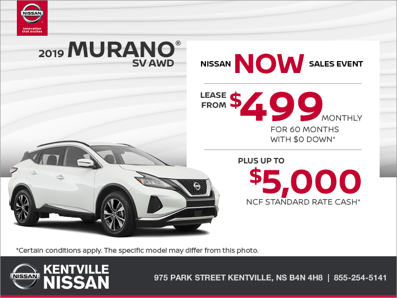Get the 2019 Murano Today!