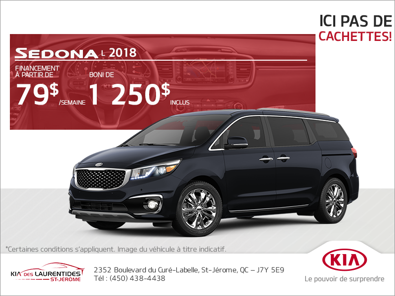 Le Kia Sedona 2018