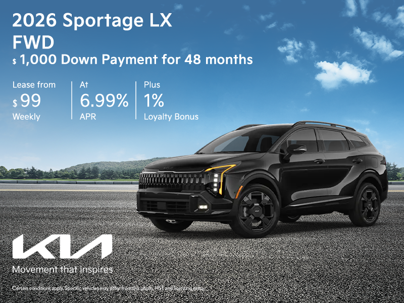 Get the 2026 Kia Sportage!