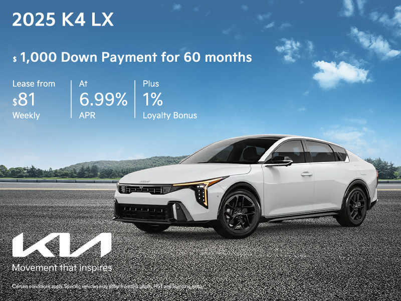 Get the 2025 Kia K4 !