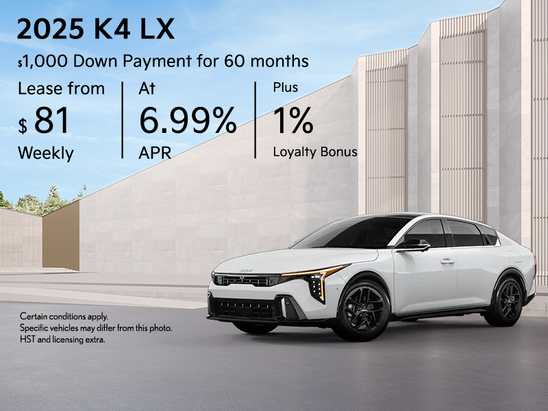 Get the 2025 Kia K4 !
