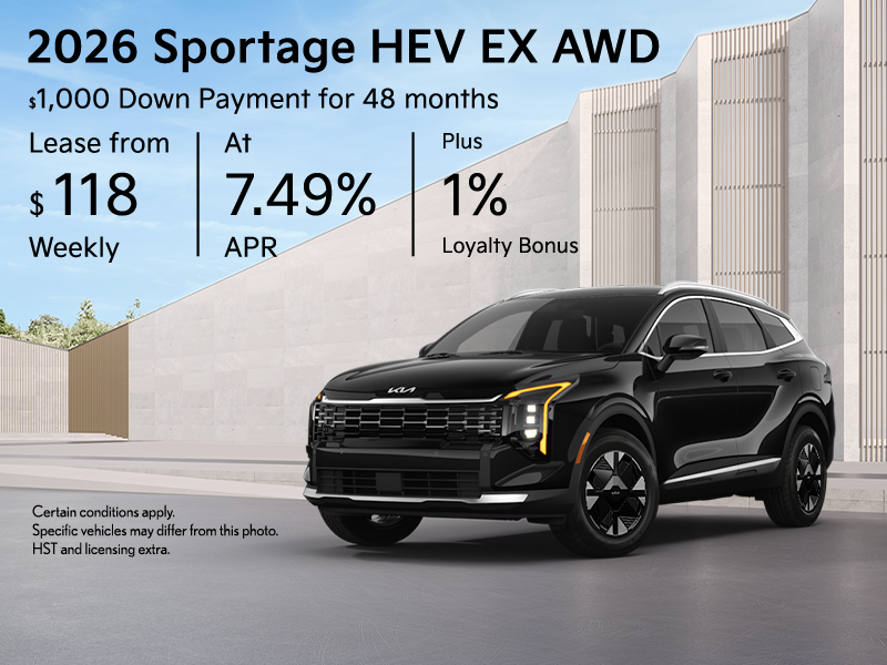 Get the 2026 Kia Sportage!