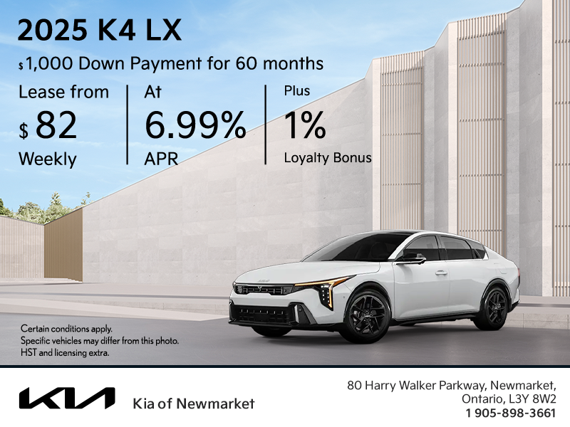 Get the 2025 Kia K4 !