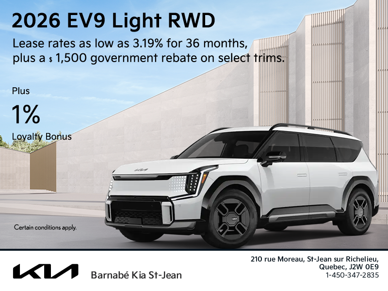 Get the 2026 Kia EV9!