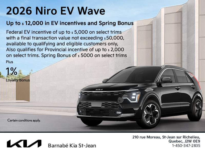 Get the 2026 Kia Niro EV Wave!
