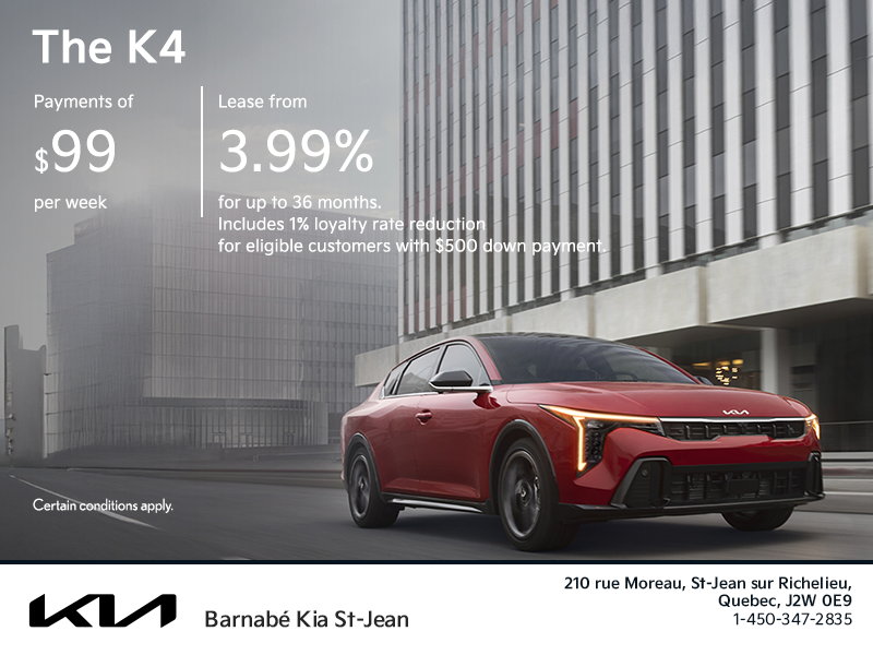 Get the Kia K4 !