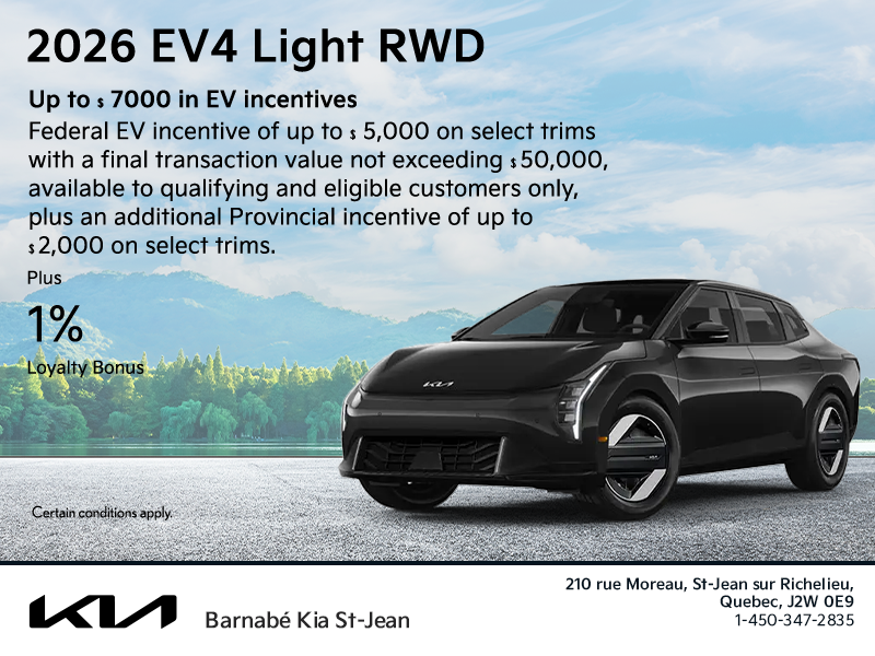 Get the 2026 Kia EV4!