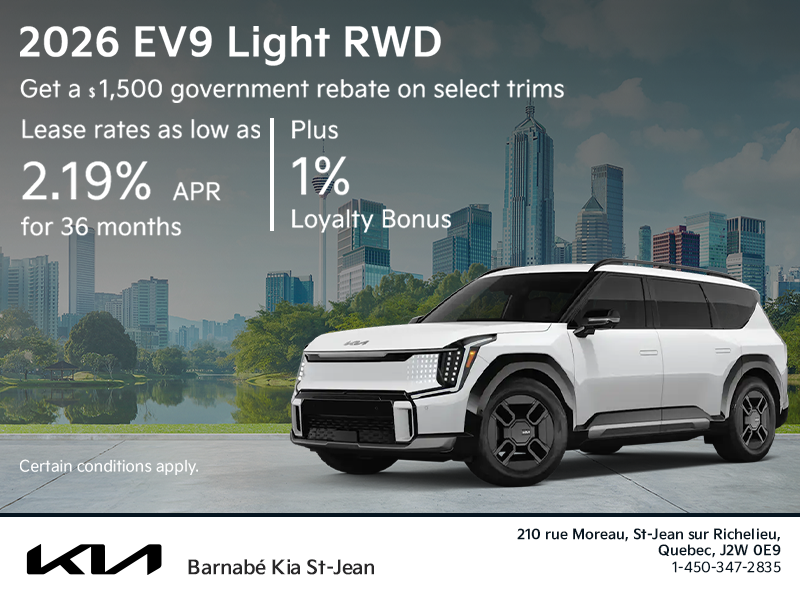 Get the 2026 Kia EV9!