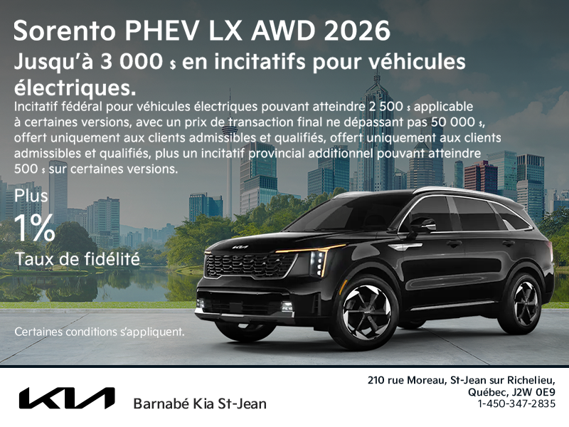 Kia Sorento PHEV 2026