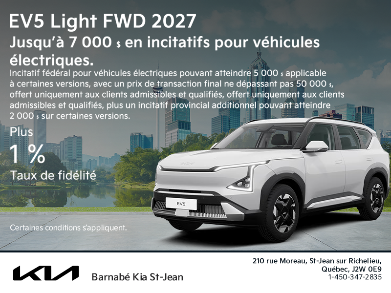 Kia EV5 Light FWD 2027