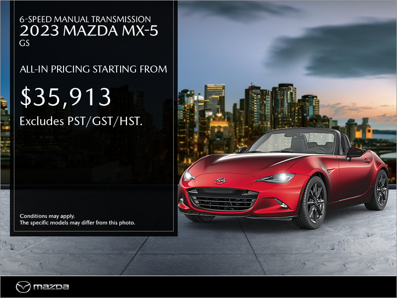 Offre spéciale Mazda MX-5 2023