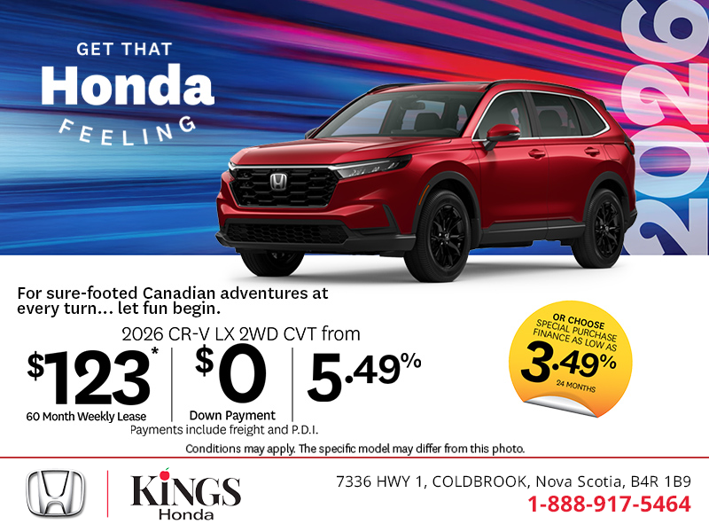 Get the 2026 Honda CR-V!
