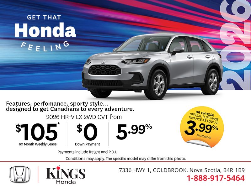 Get the 2026 Honda HR-V!