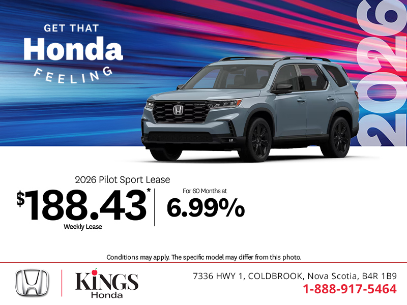 Get the 2026 Honda Pilot!