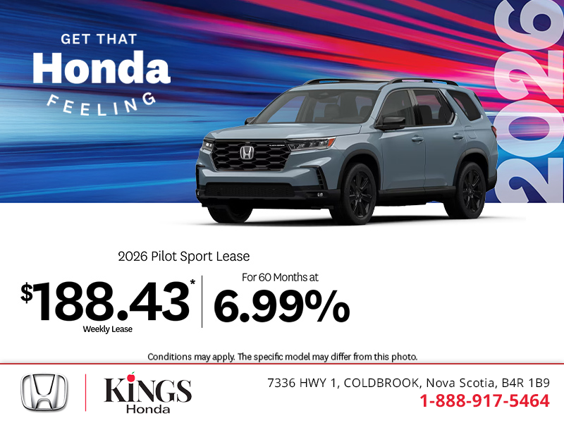 Get the 2026 Honda Pilot!