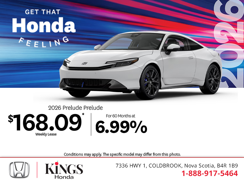 Get the 2026 Honda Prelude!