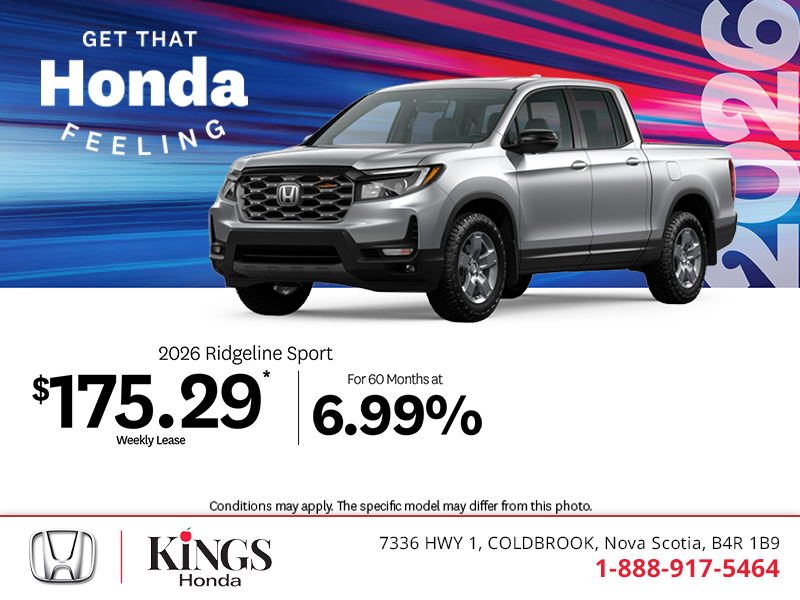 Get the 2026 Honda Ridgeline!