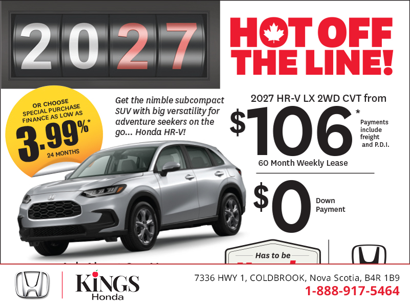 Get the 2027 Honda HR-V!