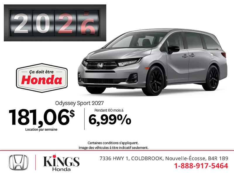 Honda Odyssey 2027