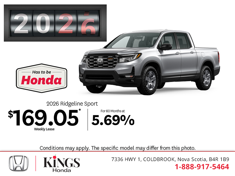 Get the 2026 Honda Ridgeline!