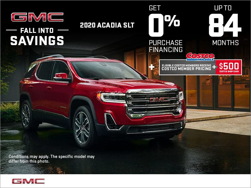 The 2020 GMC Acadia Woodward Motors Port Aux Basques in Port Aux Basques
