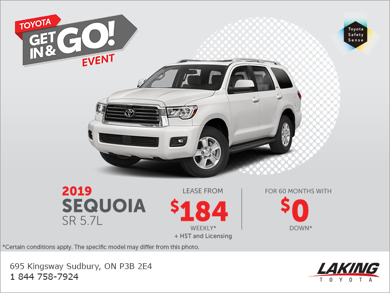 2019 Toyota Sequoia - Laking Toyota Promotion in Sudbury