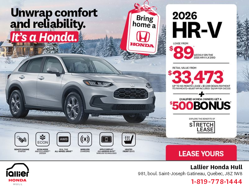 Get the 2026 Honda HR-V!