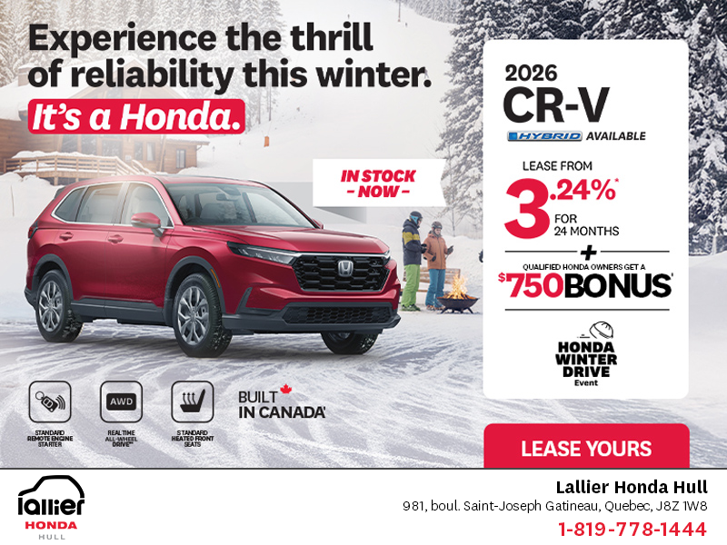 Get the 2026 Honda CR-V!