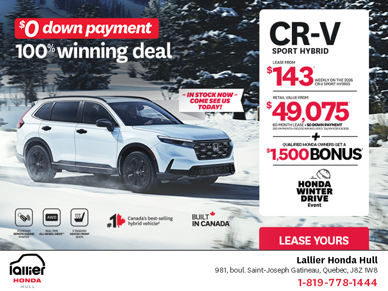 Get the 2026 Honda CR-V Hybrid!