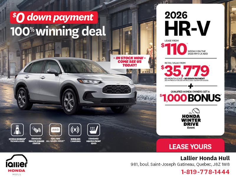 Get the 2026 Honda HR-V!