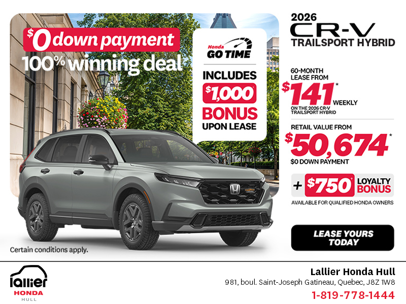 Get the 2026 Honda CR-V Hybrid!