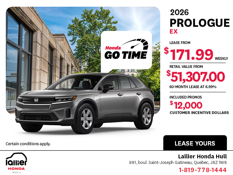Get the 2026 Honda Prologue!