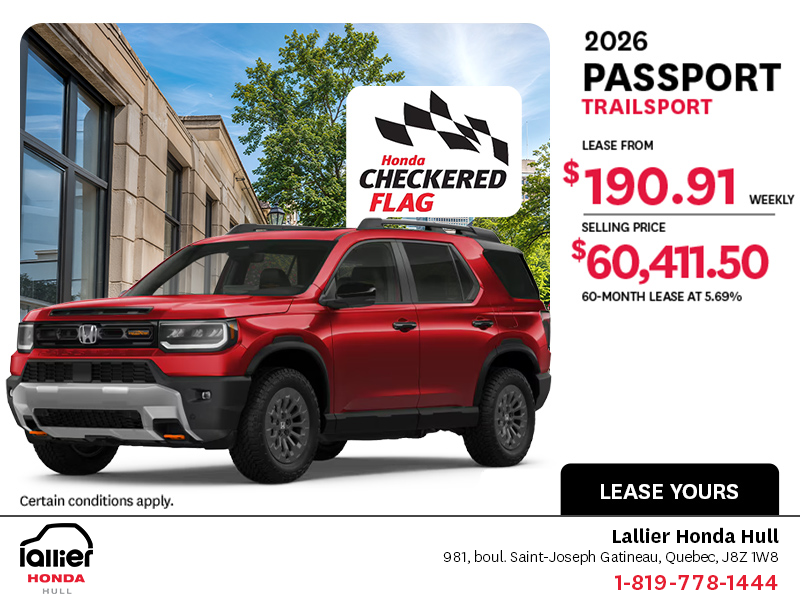 Get the 2026 Honda Passport!