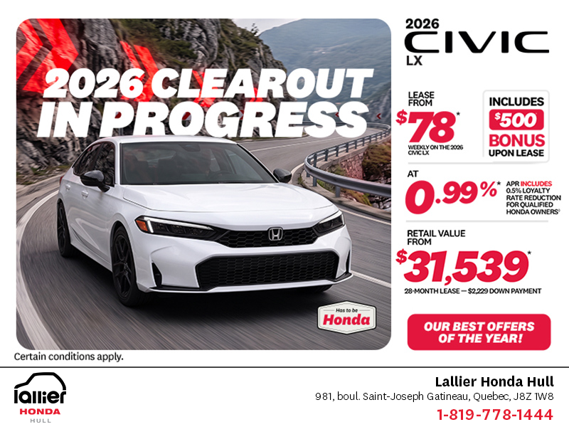 Get the 2026 Honda Civic!
