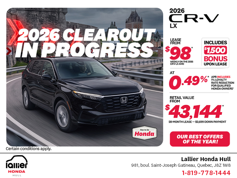 Get the 2026 Honda CR-V!