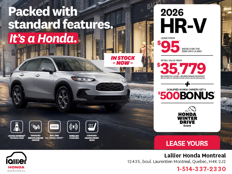 Get the 2026 Honda HR-V!