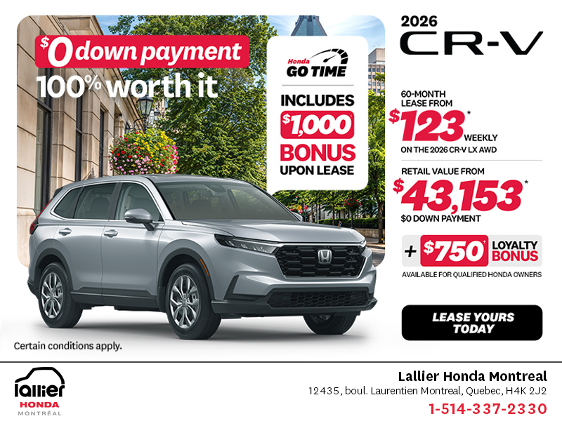 Get the 2026 Honda CR-V!