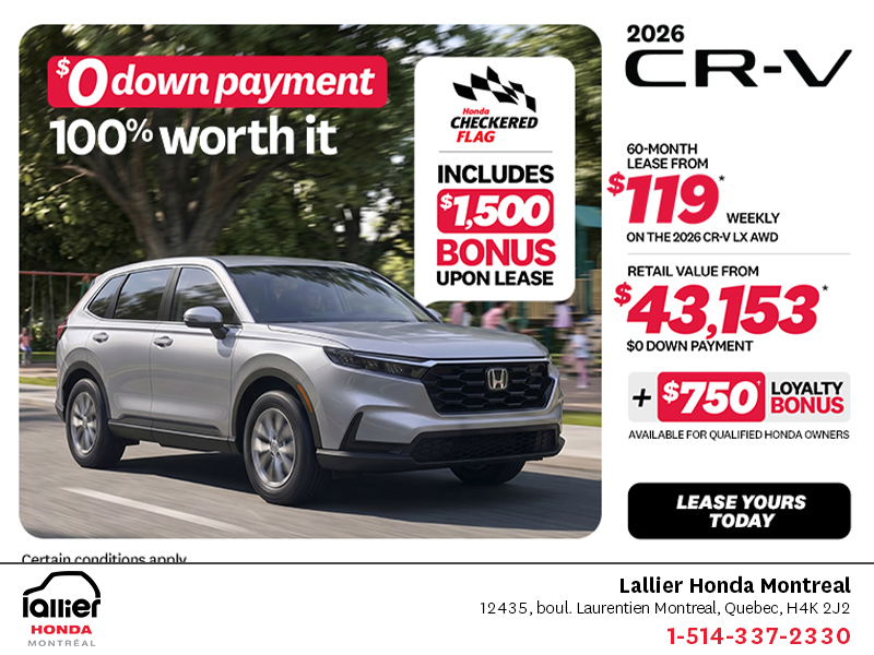 Get the 2026 Honda CR-V!